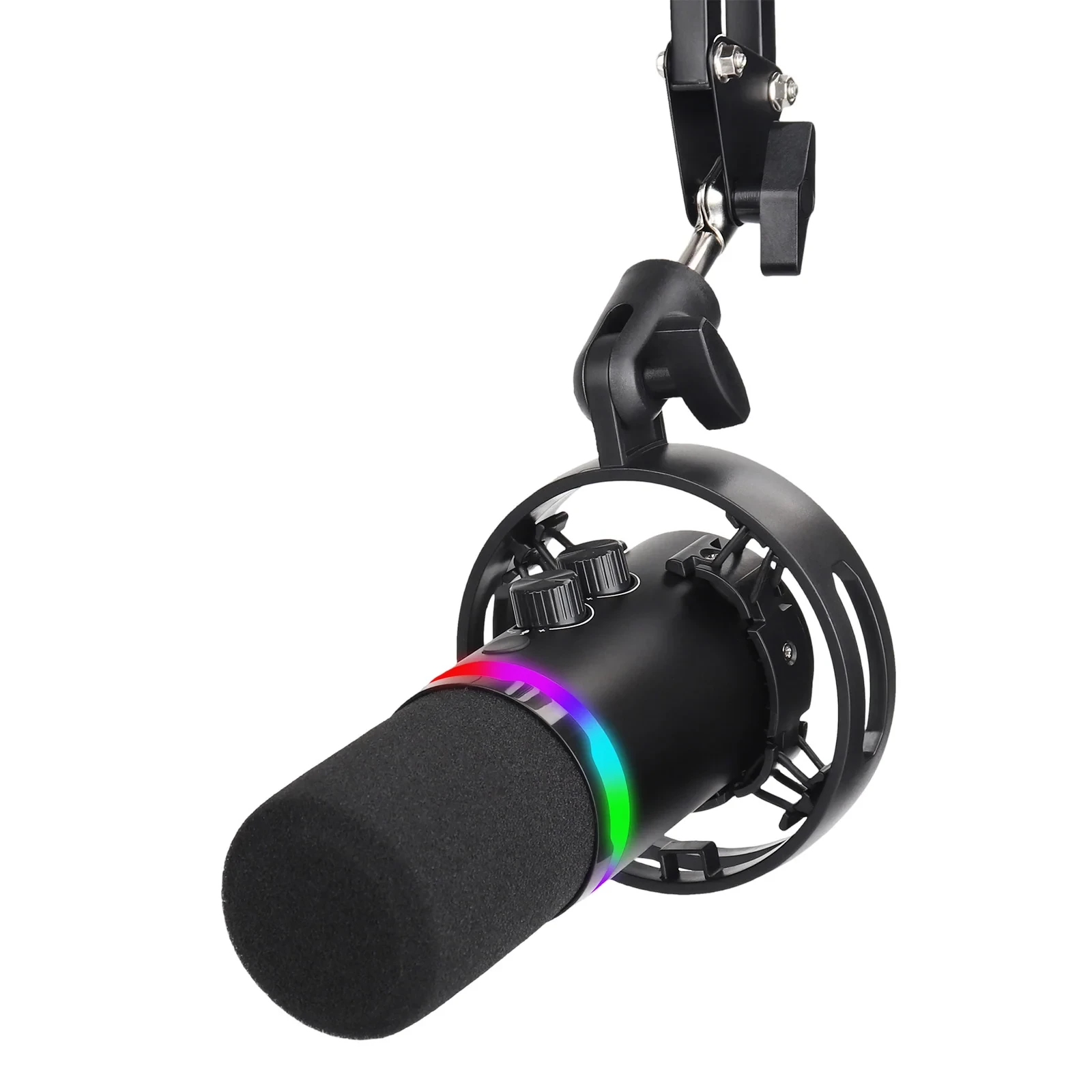 Microfone E Braço Gamer Redragon Solar RGB Preto GM307