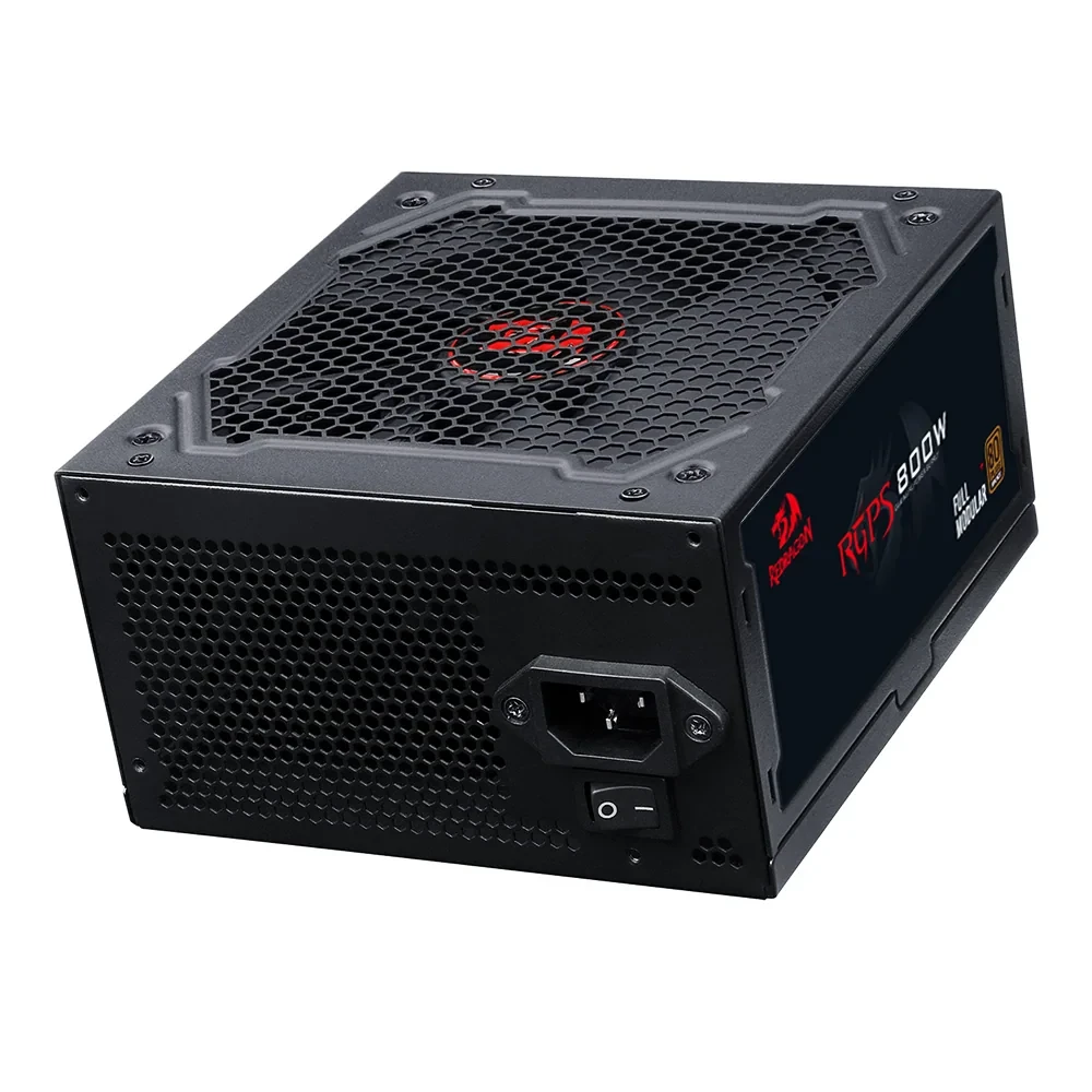 Fonte Redragon RGPS-800W Watts Full Modular 80 Plus Bronze Preto GC-PS011 V2