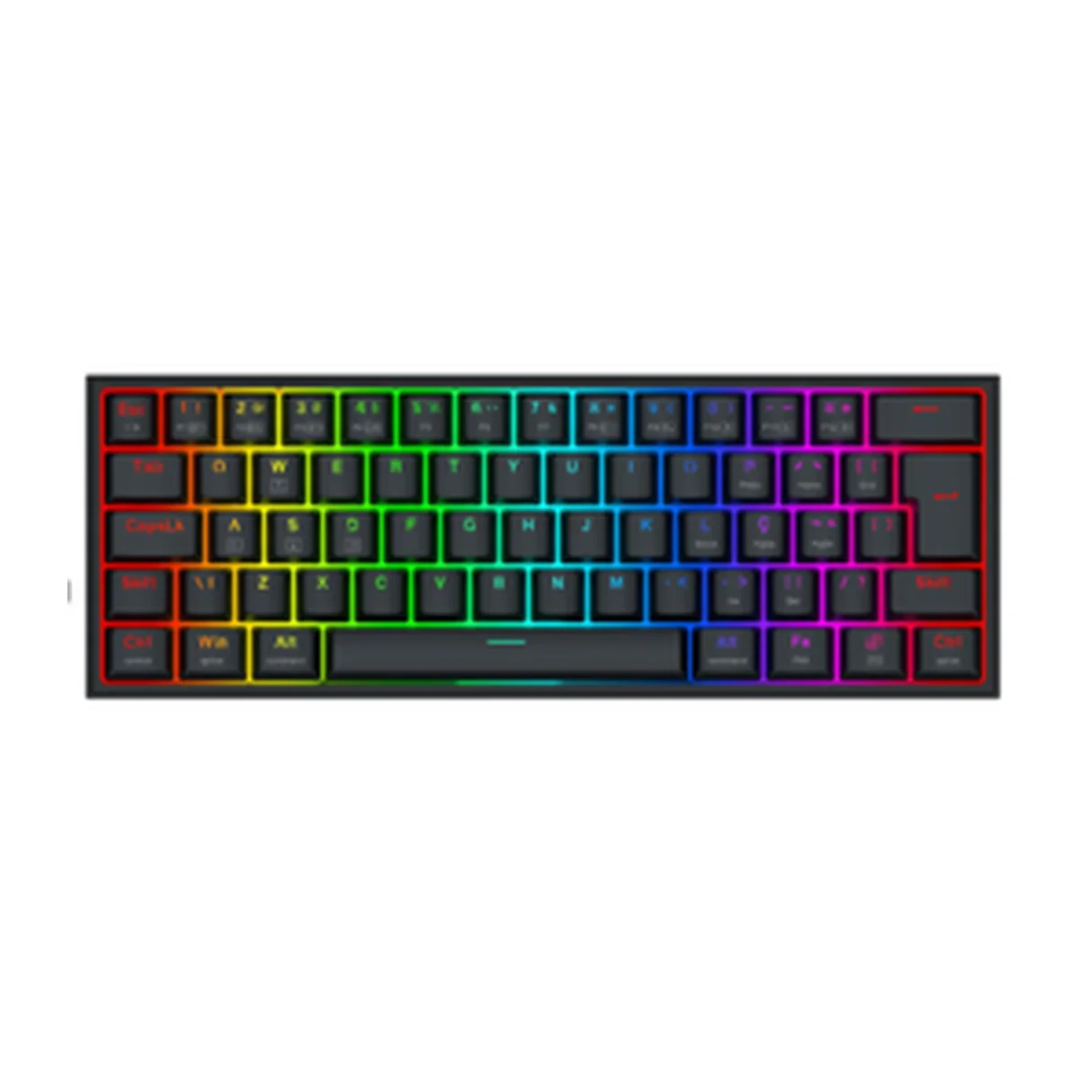 Teclado Mecânico Alcor RGB Preto Switch Rpc Linear S/f K717B-RGB-PRO