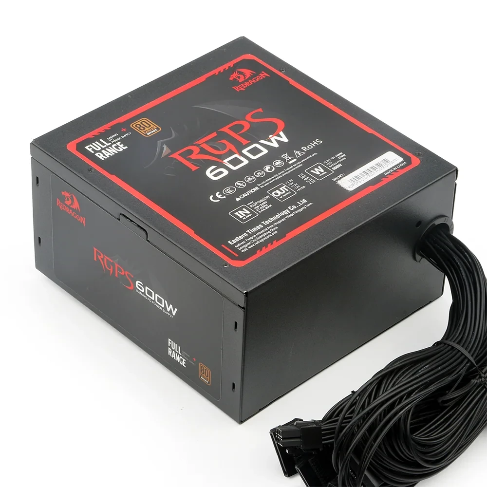 Fonte Redragon 600 Watts 80 Plus Bronze