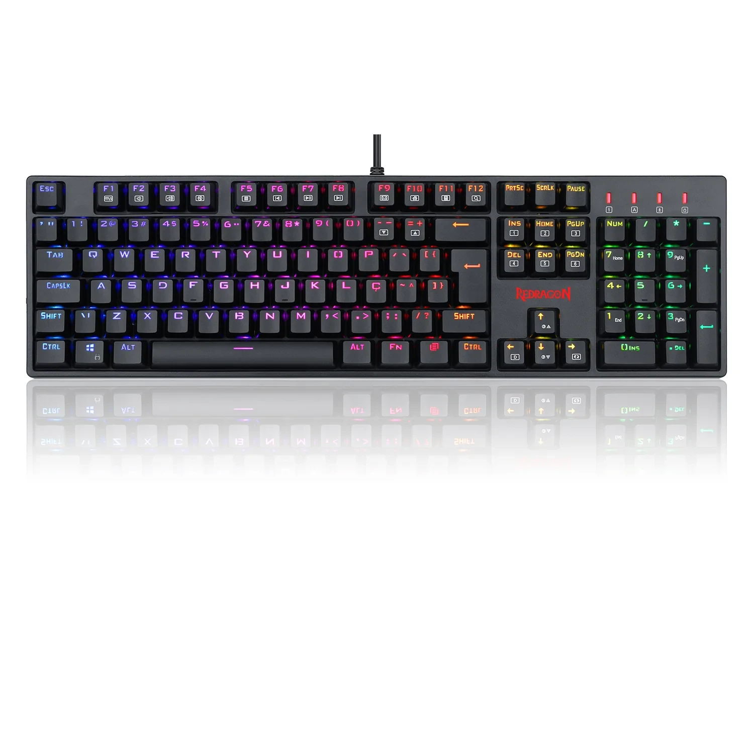 Teclado Mecânico Gamer Surara PRO RGB Preto Switch Marrom K582RGB-PRO V2 (pt-brown)