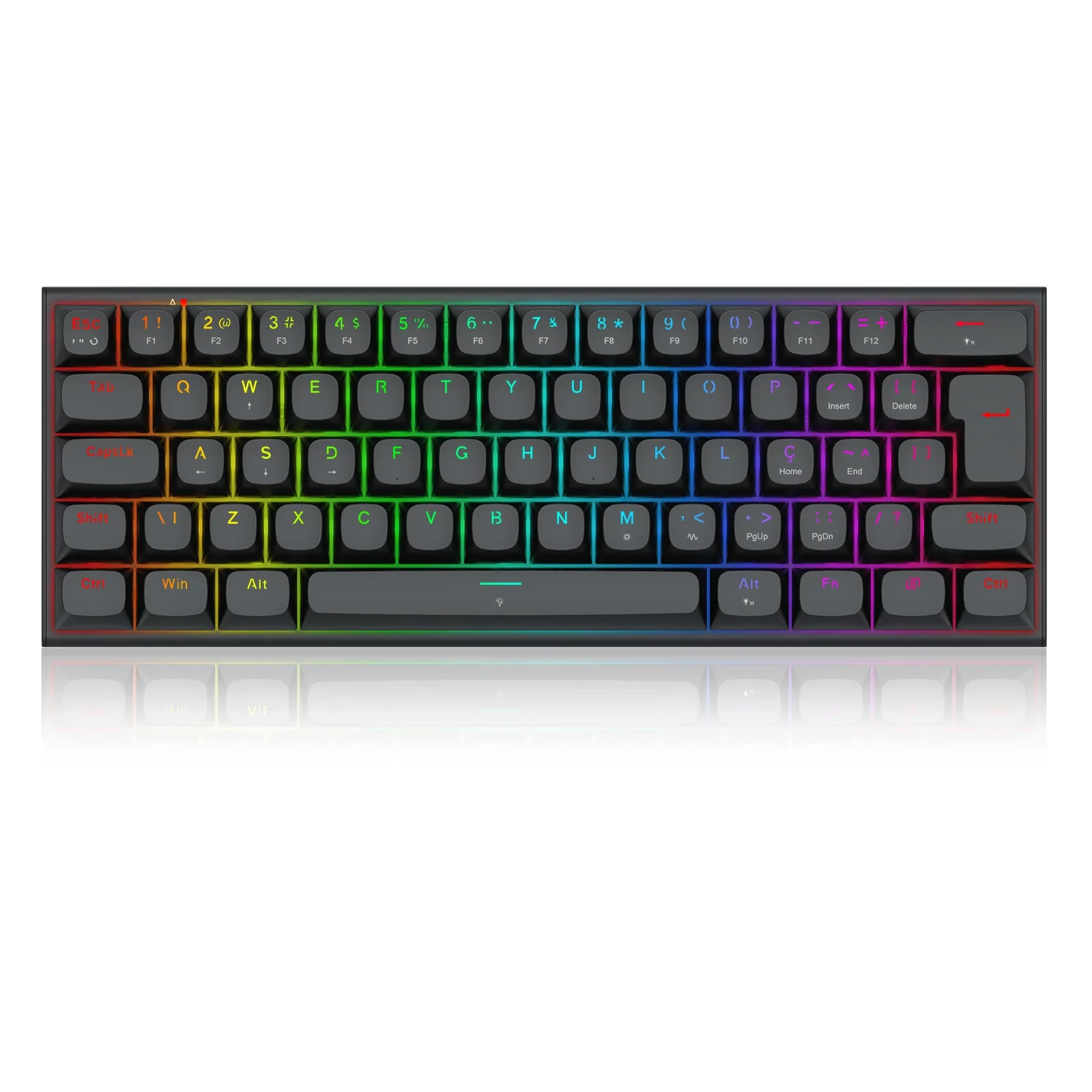 Teclado Magnético Gamer Fidd 8K Hz Switch Pink K683-RGB Pt