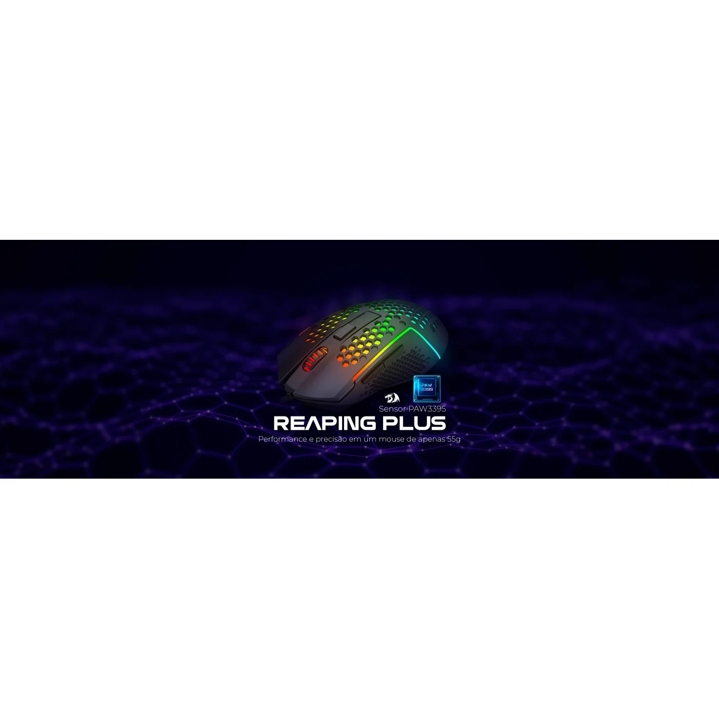 Mouse Gamer Redragon Reaping Plus Preto