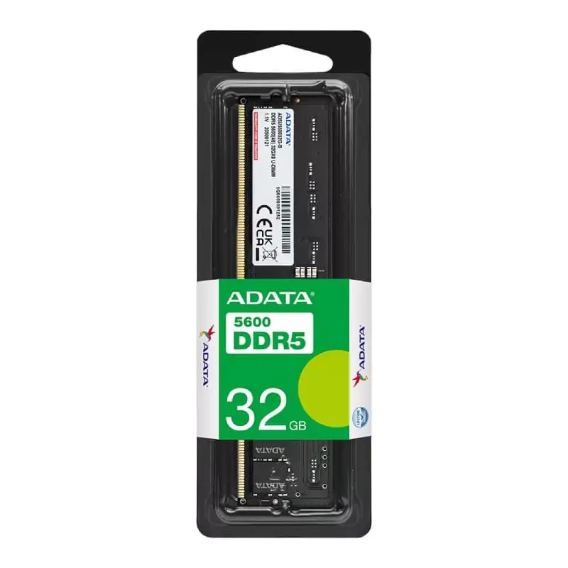 MEMORIA 32GB DDR5 5600MHZ 1.1V ADATA - DESKTOP - AD5U560032G-S