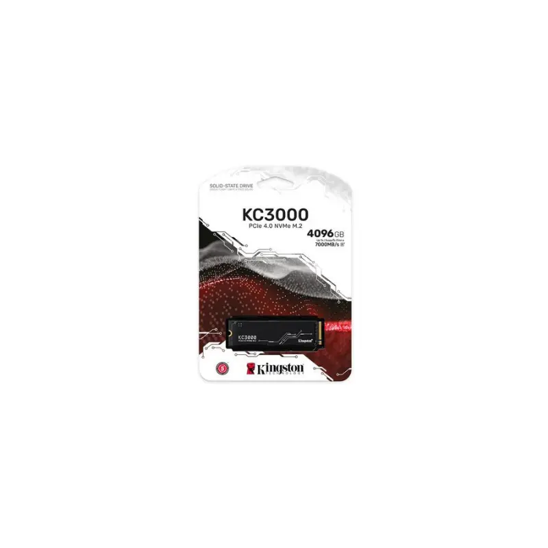 SSD KINGSTON 4TB KC3000 M.2 2280 NVME PCIE 4.0 LEITURA 7000MB/S GRAVACAO 7000MB/S - SKC3000D/4096G