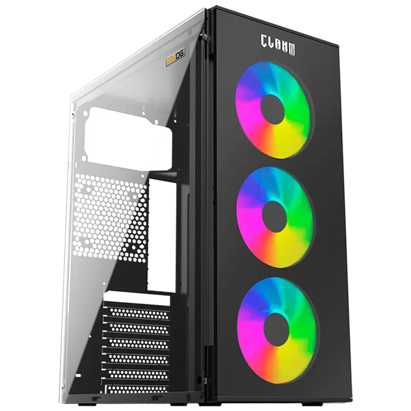 Gabinete Gamer Smog s/ Fans Clanm (Cód. 12654)
