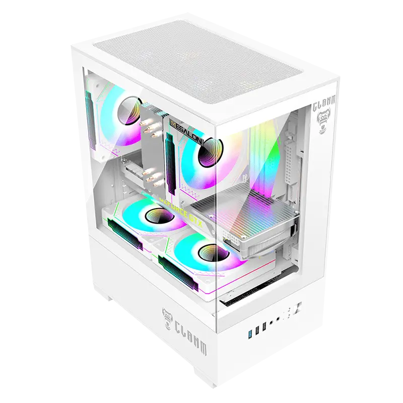 Gabinete Gamer Snow Megalon s/ Fans Clanm (Cód. 13130)