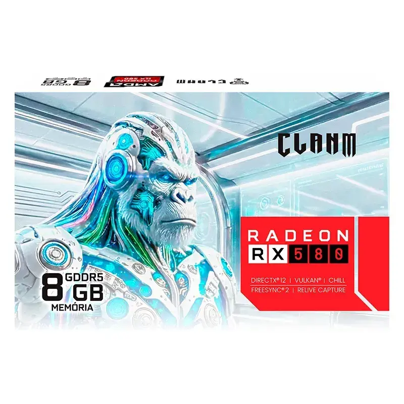 Placa de Vídeo RX 580 8GB GDDR5 Snow Clanm (Cód. 14461)