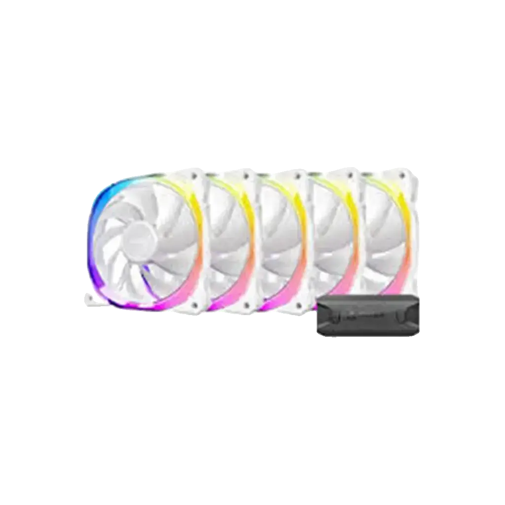 Kit 5 Ventoinhas Antec Fusion 120mm ARGB Branco