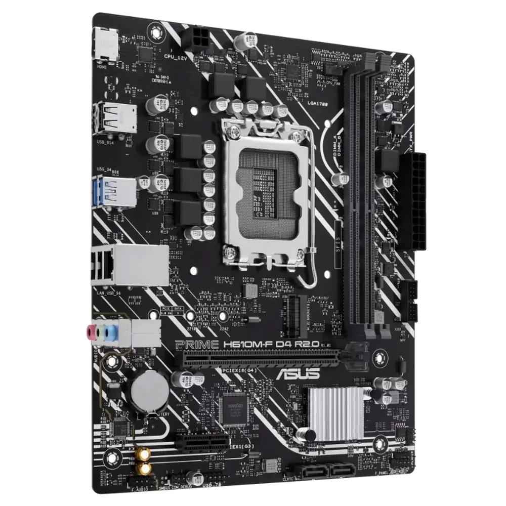 Placa Mãe Asus Prime H610M-F D4 R2.0 DDR4 LGA1700 Micro ATX
