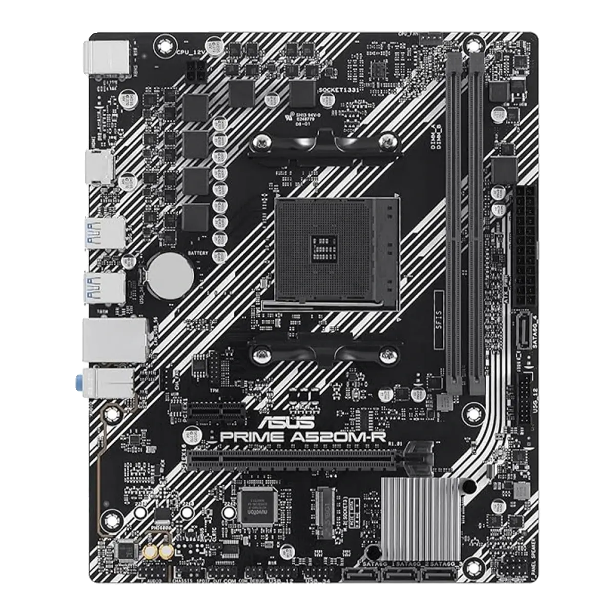 Placa Mãe Asus Prime A520M-R DDR4 AM4 Micro ATX