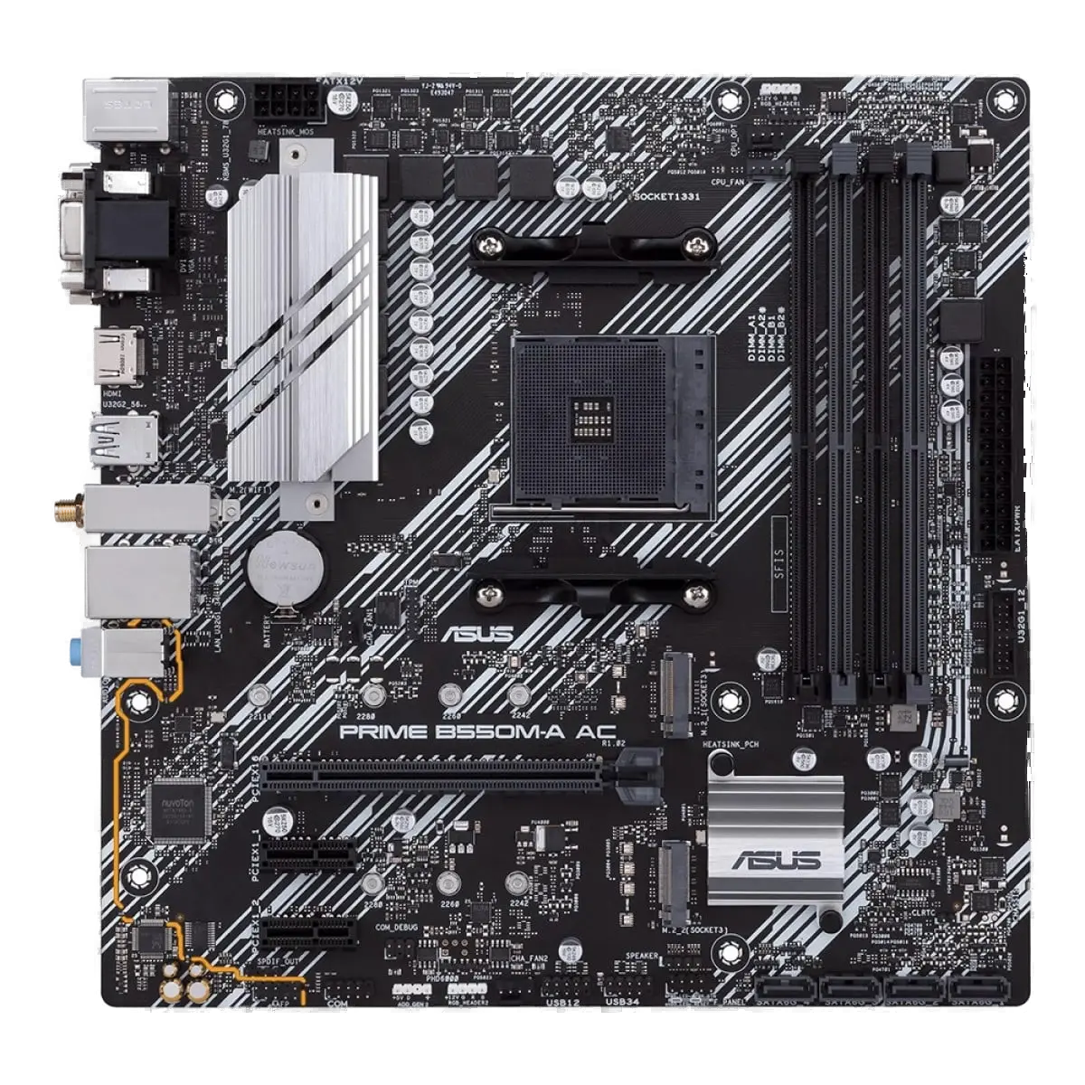 Placa Mãe Asus Prime B550M-A AC DDR4 AM4 Micro ATX