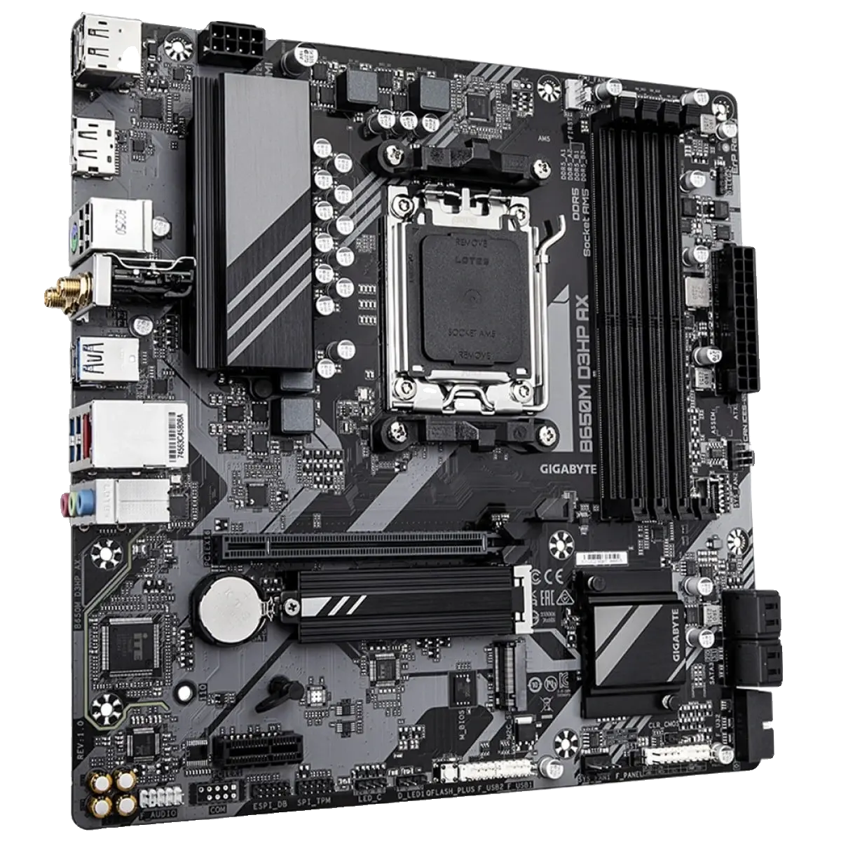 Placa Mãe Gigabyte B650M D3HP AX DDR5 AM5 Micro ATX