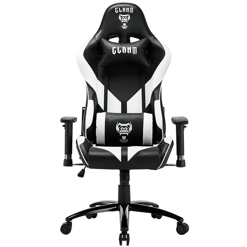 Cadeira Gamer Mount Black/White Clanm (Cód. 11086)