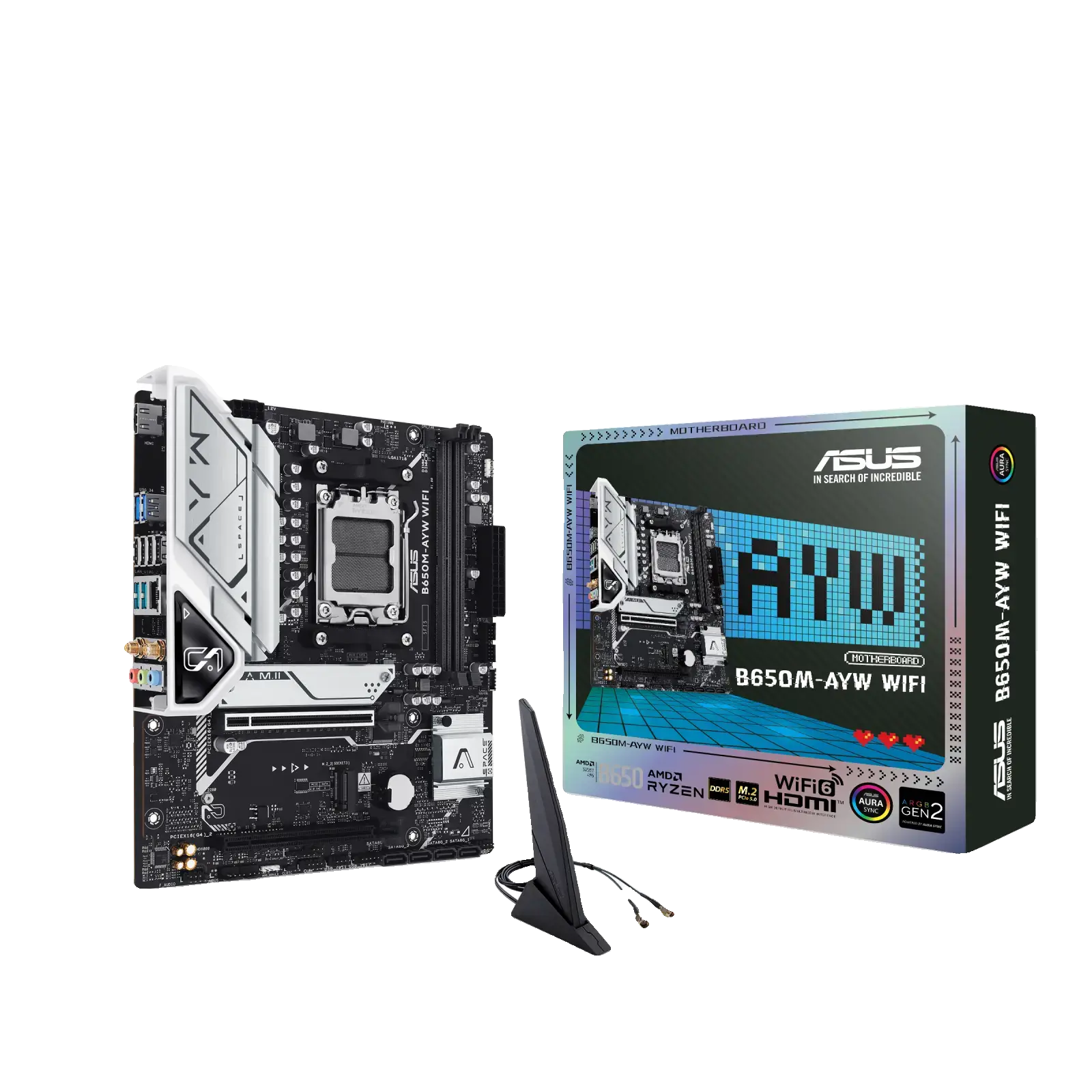 Placa Mãe Asus B650M-AYW WiFi DDR5 AM5 Micro ATX
