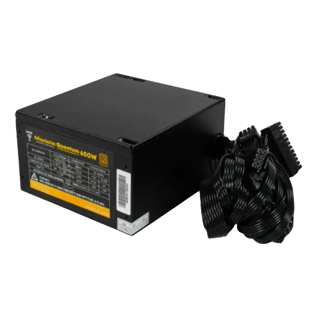 Fonte Gamer Quantum 650W Clanm (Cód. 12108)