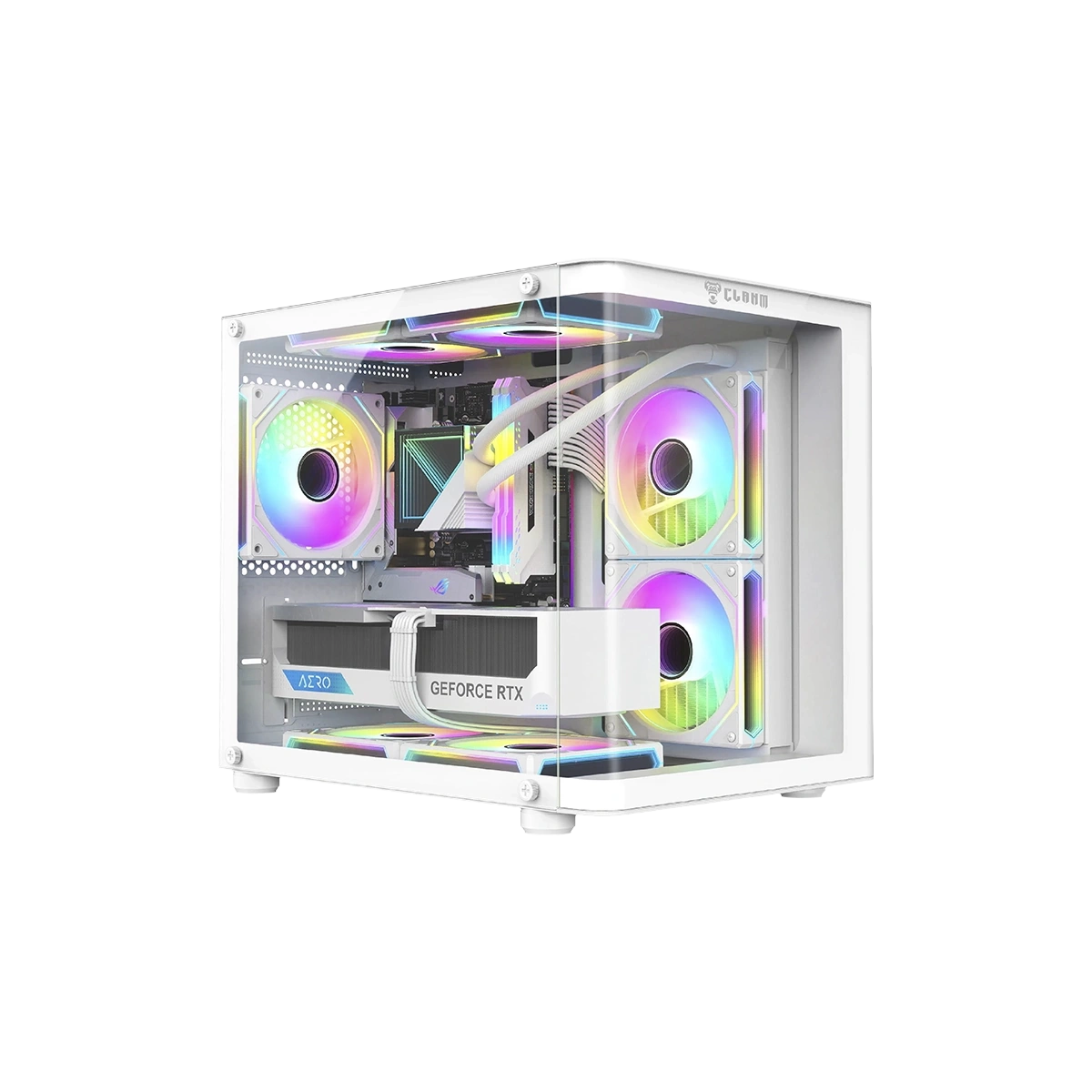 Gabinete Gamer Snow Rodan s/ Fans Clanm (Cód. 13329)