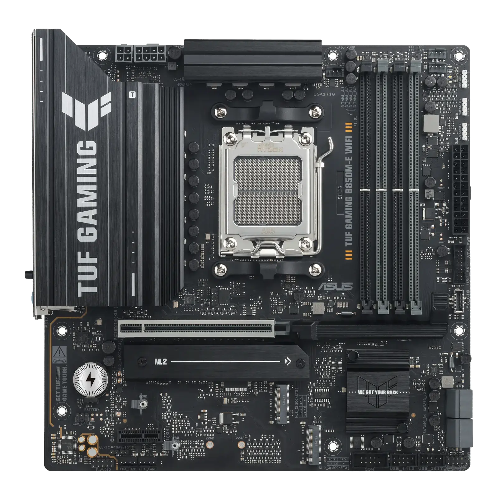 Placa Mãe Asus TUF Gaming B850M-E WiFi DDR5 AM5 Micro ATX