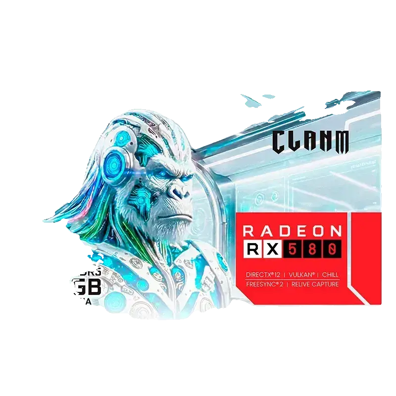 Placa de Vídeo RX 580 8GB GDDR5 Snow Clanm (Cód. 14461)