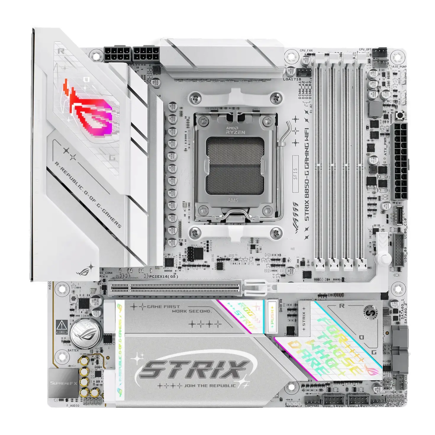 Placa Mãe Asus ROG Strix B850-G Gaming WiFi DDR5 AM5 Micro ATX