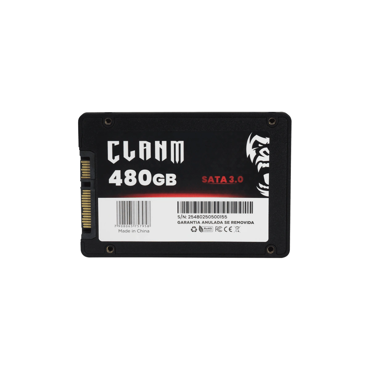 SSD SATA III 480GB Clanm (Cód. 13222)
