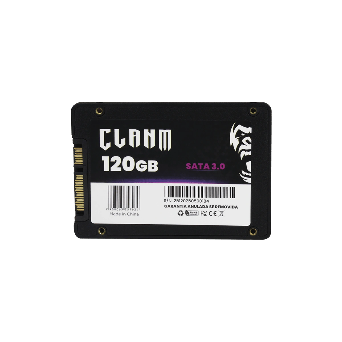 SSD SATA III 120GB Clanm (Cód. 13220)