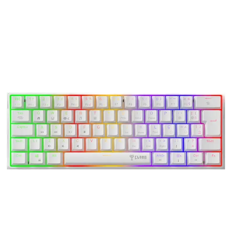 Teclado Snow Walker V2 60% Red Switch Clanm (Cód. 12672)