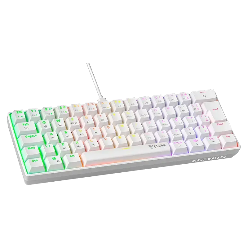 Teclado Snow Walker V2 60% Brown Switch Clanm (Cód. 13385)