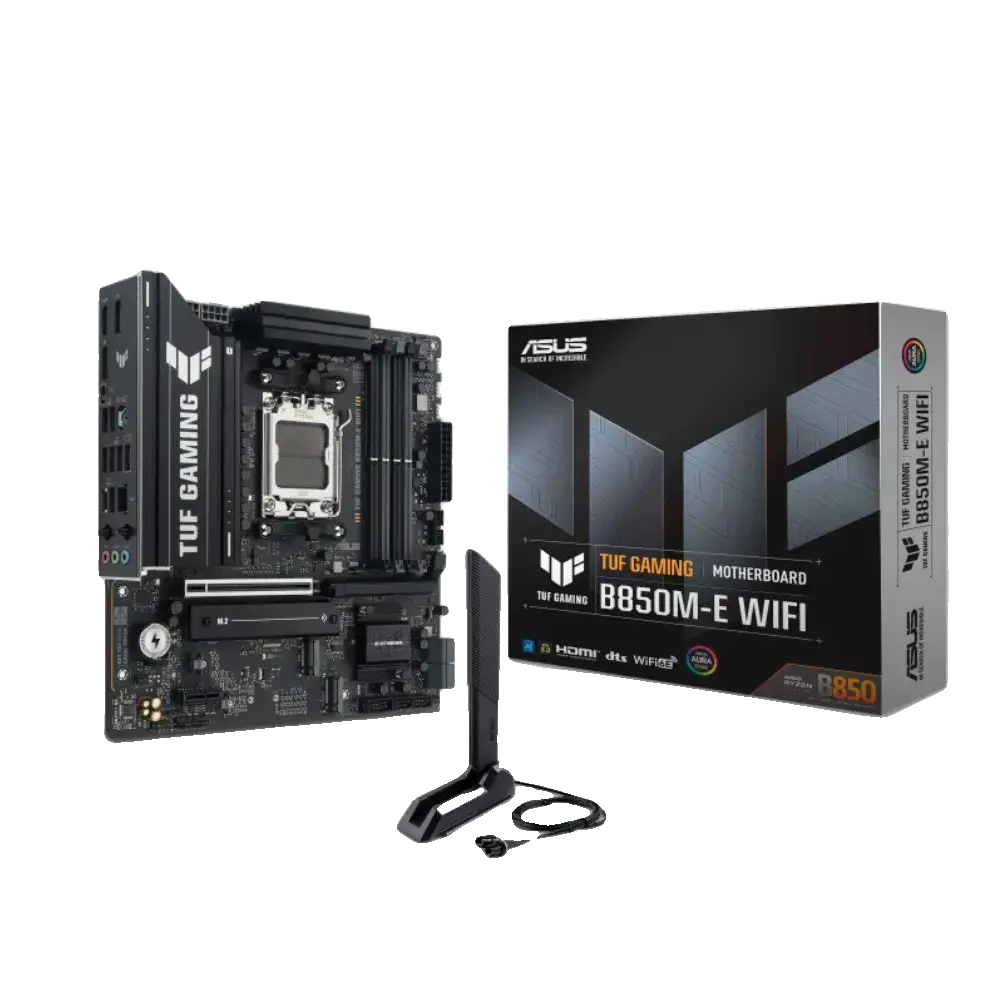 Placa-Mãe ASUS TUF Gaming B850M-E WiFi — AM5, DDR5, mATX