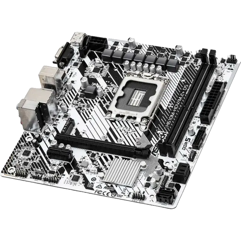 Placa-Mãe ASRock H610M-HDV/M.2+ D5 — LGA1700, DDR5, mATX