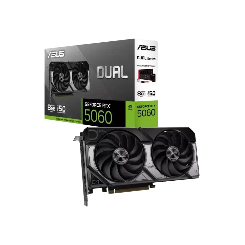 Placa de Vídeo Asus Dual GeForce RTX 5060 8GB GDDR7 128 Bits