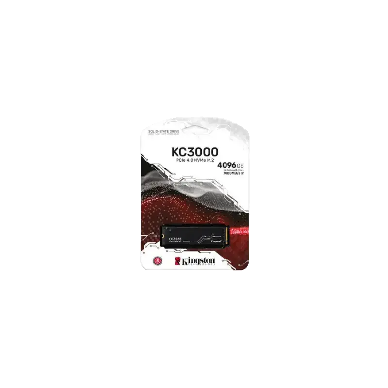 SSD KINGSTON 4TB KC3000 M.2 2280 NVME PCIE 4.0 LEITURA 7000MB/S GRAVACAO 7000MB/S - SKC3000D/4096G