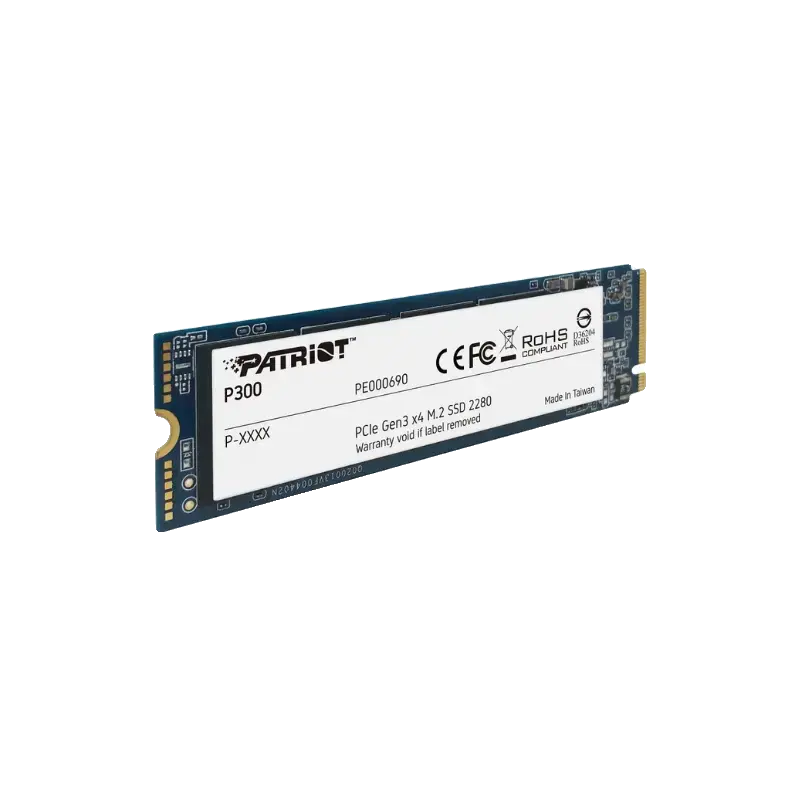 SSD PATRIOT P300 1TB M.2 2280 NVME PCIE GEN 3 X4 LEITURA 2100MB/S GRAVACAO 1650MB/S - P300P1TBM28