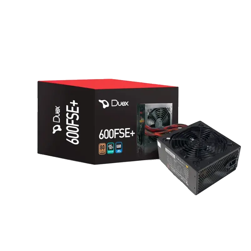 FONTE ATX 600W DX-600FSE+ COM CABO DE FORCA PFC ATIVO 80 PLUS BRONZE PRETO DUEX