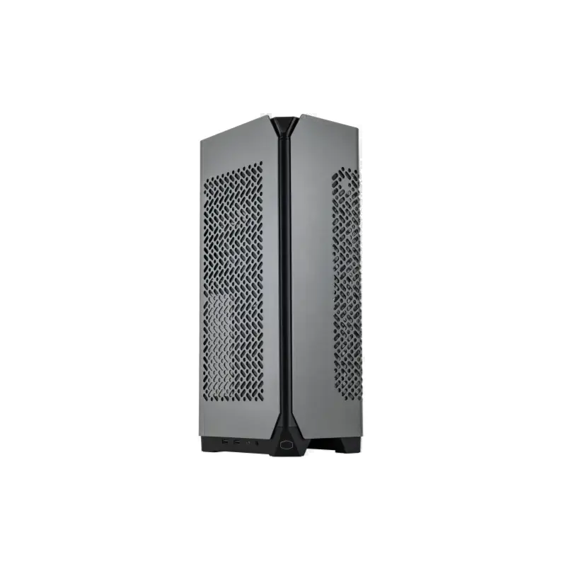 GABINETE GAMER ITX COM FONTE E WATER COOLER NCORE 100 MAX CINZA COOLER MASTER