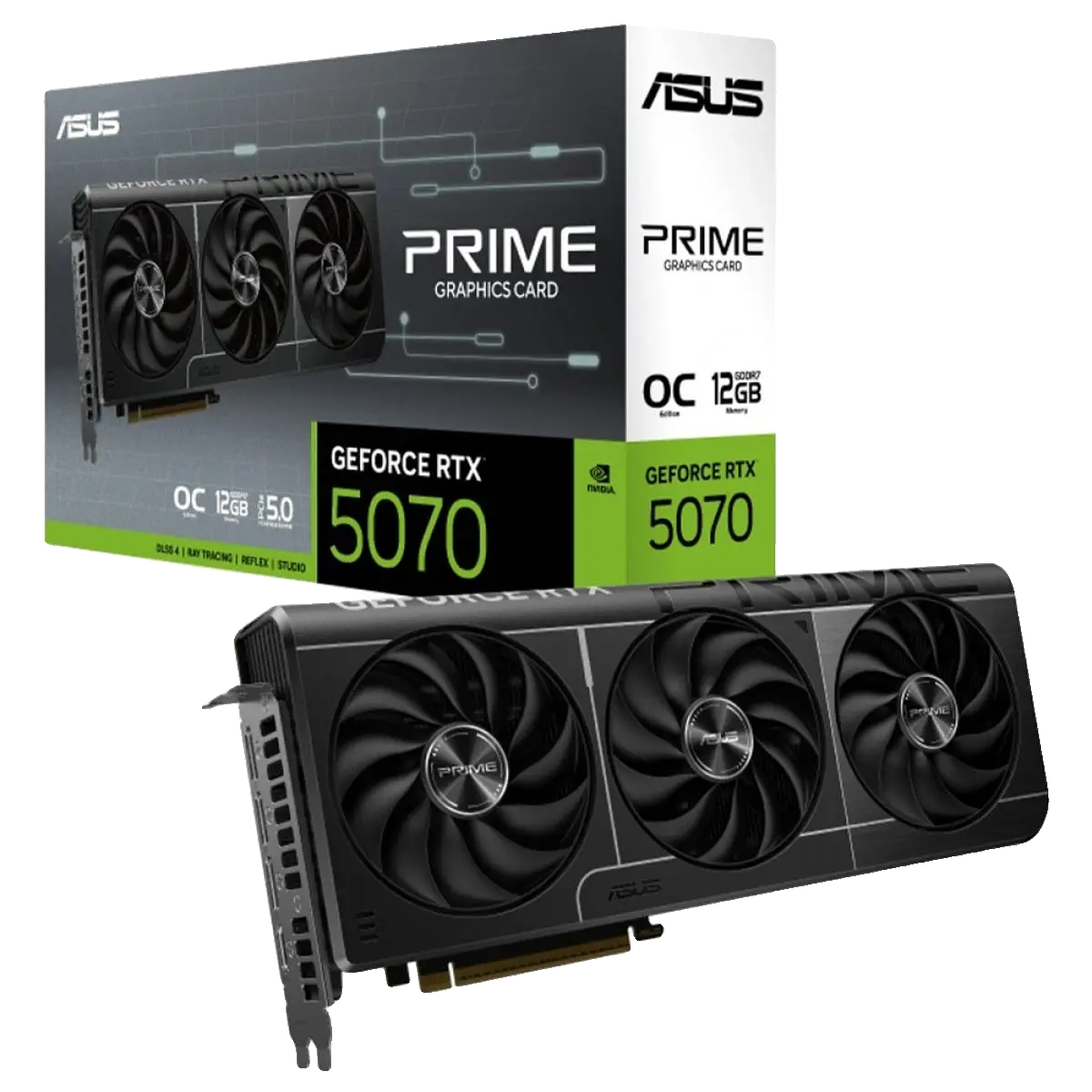 Placa de Vídeo Asus Prime GeForce RTX 5070 OC 12GB GDDR7 192 Bits