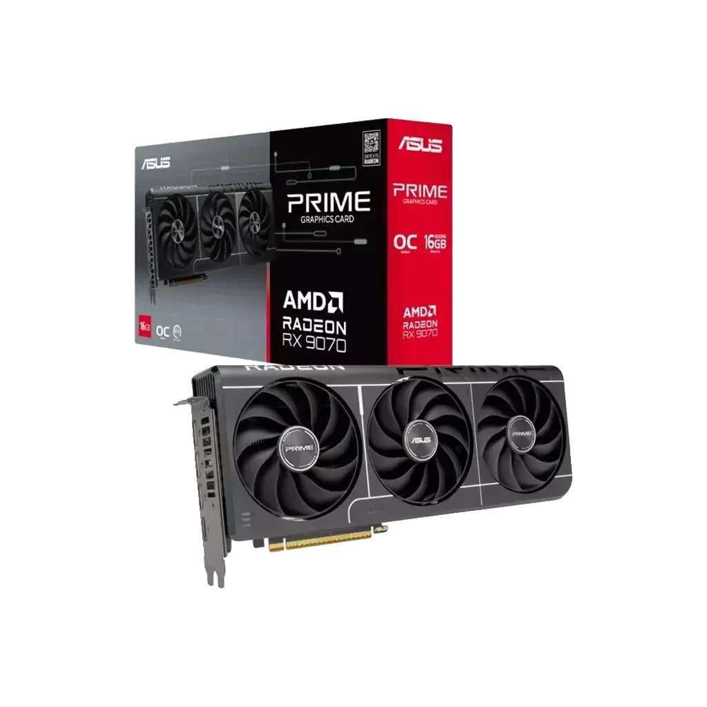Placa de Vídeo Asus Prime Radeon RX 9070 EVO OC 16GB GDDR6 256 Bits