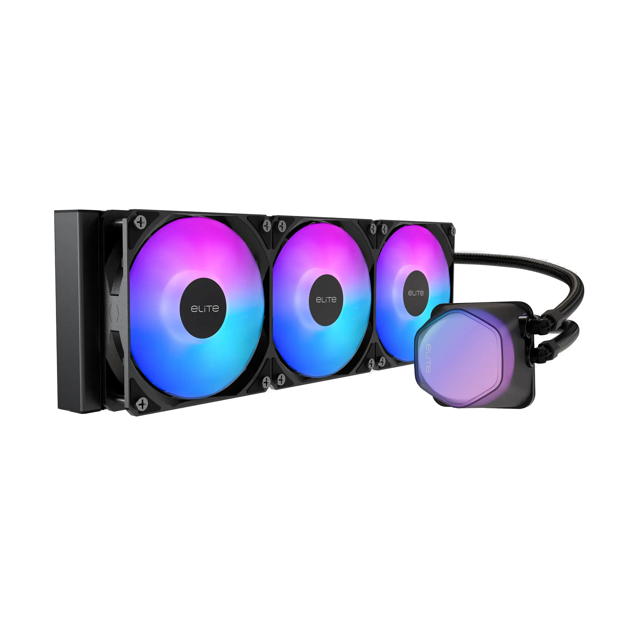 WATER COOLER ELITE LIQUID 36CM PRETO ARGB COOLER MASTER