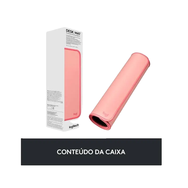 MOUSE PAD DESK MAT EXTRA GRANDE 30CM X 70CM ROSA LOGITECH
