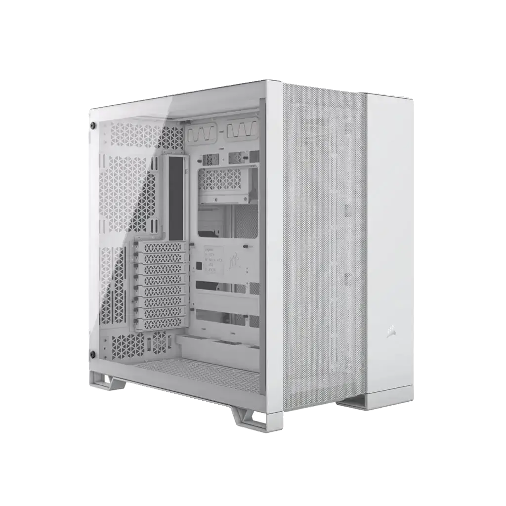 Gabinete Gamer Corsair Airflow 6500D Branco Mid Tower Lateral de Vidro