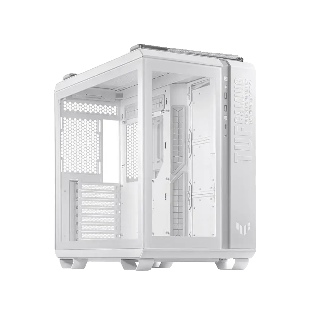 Gabinete Gamer Asus TUF Gaming GT502 Branco Mid Tower Lateral de Vidro