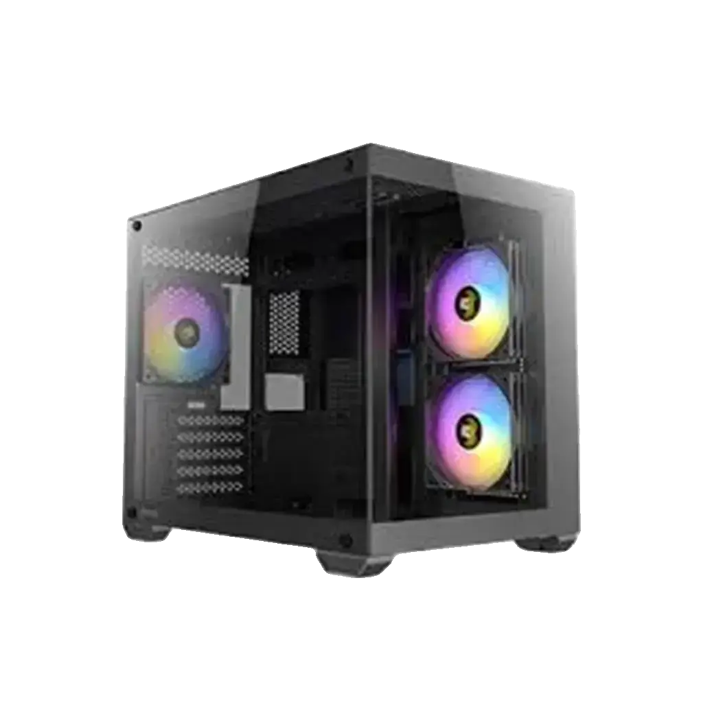 Gabinete Gamer Antec CX600M RGB Preto Lateral de Vidro
