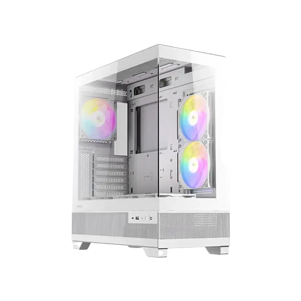 Gabinete Gamer Antec CX700 RGB Elite Branco Lateral de Vidro
