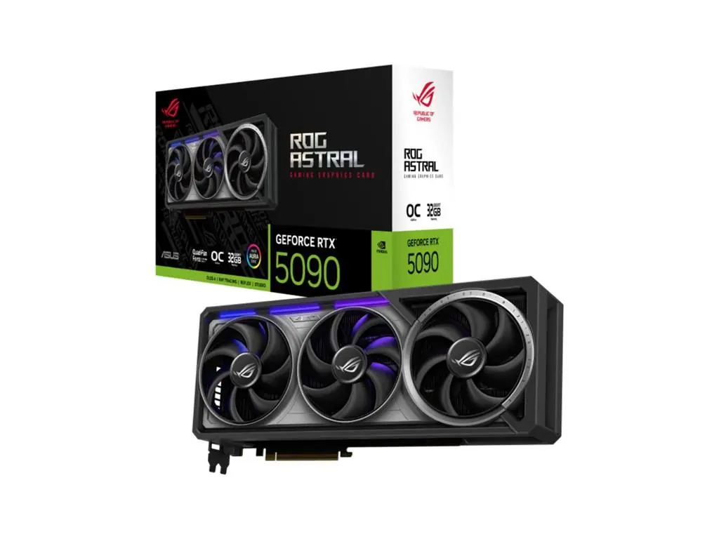 Placa de Vídeo Asus ROG Astral GeForce RTX 5090 Gaming OC 32GB GDDR7 512 Bits
